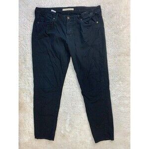 Rich & Skinny Size 31 Womens Black Pants Jeans Stretch Tapered Leg Mid Rise